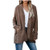Sweaters for Women Open Front Lightweight Gibobby Womens Boho Open Front Cardigan Colorblock Long Sleeve Loose Knit Lightweight Sweaters Brown
