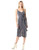 BCBGeneration Women s Cocktail WRAP Tied Knit Dress  Multi  M