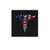 Rothco Caduceus Medical Symbol American Flag Patch with Hook Back - Caduceus Staff Patch