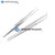 OdontoMed2011 Set of 2 Dental College TWEEZER Serrated 6 inch Straight  and  Curved College PLIER Stainless Steel ODM Brand