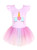 Leotards with tutu for girls ballet 2t 3t Unicorn purple sleeves tulle skirt dresses for dance cute adorable