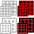 8 Pack Buffalo Plaid Stencil Reusable Big Checker Mylar Template DIY Farmhouse Pattern Stencil for Painting Wood  and  Wall Art -12 x 12 Inch and 9 x 9 Inch-