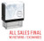 StampExpression - All Sales Final No Returns or Exchanges Office Self Inking Rubber Stamp - Red Ink -A-5853-
