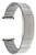Bandini 21mm Silver Tone Stainless Steel Stretch Watch Strap for Men  Straight End  Adjustable Length Metal Expansion Watch Band  No Buckle