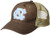 NCAA Zephyr North Carolina Tar Heels Mens Mesa Waxed Cotton Trucker Hat  Adjustable  Brown