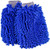 Relentless Drive Car Wash Mitt  and  Works as Car Wash Sponge  Chenille Microfiber Wash Mitt Scratch Free  Ultra Absorbent Microfiber Mitt for Cars  Trucks  SUV  Boat  and  Motorcycle -2 Pack  Large-