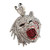 BLINGFACTORY Hip HOP ICED LAB Diamond White Gold Plated Half Man Half Beast Pendant