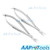 AAProTools Castroviejo Straight  and  Curved Scissors Sharp Sharp 4.5 inch Micro Stainless Steel 2 Pcs Instruments