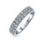 Micro Pave Cubic Zirconia AAA CZ Stackable Anniversary Wedding Band Ring For Women 925 Sterling Silver 3MM