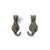 Black Animal Lover Pet Kitty Kitten Cat Stud Earrings For Women For Teen Marcasite 925 Sterling Silver