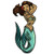 Retro-a-go-go Tattoo Mermaid Embroidered Iron on Patch