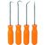 BEST Choose New 4pc Mini Precision Pick Hook Set O Ring Seal Gasket Puller Remover Scribe Probe