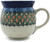 Polish Pottery Bubble Mug 16 oz Swirls And Flowers