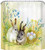 LB Spring Easter Shower Curtain Watercolor Rabbit Bunny Easter Egg Green Grass Floral Bathroom Curtains Hooks Holiday Festival Kids Waterproof Fabric Shower Curtain Sets 70 x 70 Inch