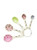 Rae Dunn Magenta 5 Piece Stoneware Measuring Spoon Set