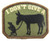 MilSpec Monkey I Don t Give a Rat s Ass Morale Patch -Woodland -Green--