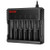 6 Slot 18650 Battery Charger 6 Bay Universal Charger for Rechargeable 3.7V Li-ion Batteries 18650 26650 14500 10440 16340 17670 18500 18350
