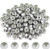 Powlankou 120 Pieces 10 -32 Nylon Insert Hex Lock Nuts  304 Stainless Steel