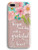 Flowers iPhone 6 Case iPhone 6S Case Floral Elegance Spring Blossoms Bible Verses Quotes Christian Inspirational Clear Soft TPU Anti Scratch Protective Case Cover for Apple iPhone 6 6S