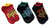 Harry Potter Gryffindor Hogwarts Slytherin 3 Pack Ankle Socks
