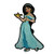 Aladdin Princess Jasmine Patch Disney Movie Dress Embroidered Iron On Applique
