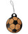 Soccer Ball Laser Engraved Wooden Rear View Mirror Car Charm Dangler