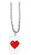 Hat Shark 8-Bit Heart Video Game - 3D Color Printed Military Dog Tag  Luggage Tag Pendant Metal Chain Necklace