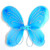 Yuxi Toddler Butterfly Wings Blue Dress Up Fairy Wings for Little Girls Halloween Angel Wings Costume Accessories-Blue-