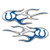NFL Indianapolis Colts Micro Flame Decal  2-Pack