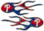 MLB Philadelphia Phillies Micro Flame Graphics Decal -Pack of 2-