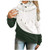 SALIFUN Women Patchwork Hooded Sweatshirts Funnel Neck Long Sleeve Pullover Hoodies Shirts Blouses Tops