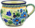 Polish Pottery Bubble Mug 12 oz Evangeline UNIKAT