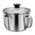 Fat Separator Bacon Grease Container With Strainer 4 Cups Gravy Strainer Stainless Steel Soup Grease Oil Separator for Healthy Cooking Reduce Fat Intake