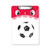 Simple Black Football Pattern Soccer Mouth Clipboard Folder File Pad Backing Plate A4