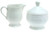 Mikasa Antique White Sugar and Creamer Set