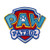 PAW Patrol Logo Embroidered Patch Iron On -Size  3.3 inch x 2.9 inch-