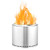 DSYLAI Stove Bonfire Fire Pit 12.5cm Stainless Steel Outdoor Smokeless Firepit Wood Burning Smokeless Bonfire with Carrying Case Portable Practical Outdoor fire Pit for Wood Burning Low Smoke Fire Pit