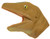 Soft Rubber Realistic 6 Inch Lizard Hand Puppet -Orange-