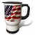 3dRose Textured American Flag Stainless Steel Travel Mug, 14-Ounce