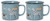 Now Designs Heritage Stoneware Mugs, Set of Two, Dog Days