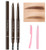 Eyebrow Tattoo Pencil with Eyeliner Pen  Drawing Eyebrow Pencil Eye Makeup Long Lasting Waterproof  and  Smudgeproof 2 Styles -Dark Brwon  Light Brown-