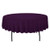 BROWARD LINENS Tablecloth Polyester Round Seamless 54 Inch Plum