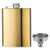 YFS Flask for Liquor and Funnel  8 Oz Leak Proof Stainless Steel Pocket Hip Flask with Gold Cover?Flasks for Liquor Gift for Men