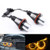 Paision a Pair 5w Amber Yellow LED Angel Eye Blubs Halo Ring Light Error Free for BMW E39 E60 E63 E65 E66 E83 M5 X3 X5 E53