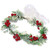 Flower Headband Crown with Adjustable Ribbon Wedding Wreath Floral Garland Festivals Photo Props