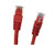 Micro Connectors  Inc. 1 feet Cat 5E UTP Molded Snagless RJ45 Networking Patch Cable - Red -E07-001R-