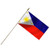 American Eagle Philippines Flag 12X18 Inch Mounted E Poly