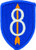 8th Infantry Division Patch -Full Color -Dress--