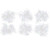 Mgsirc 6CM Christmas Tree Snowflakes  Christmas Tree Ornaments Pendant DIY Christmas Decoration Snowflakes  30PCS