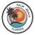 Palm Beach  Florida Sunset Scene Embroidered Premium Patch DIY Iron-on or Sew-on Decorative Badge Emblem Vacation Souvenir Travel Gear Clothes Appliques